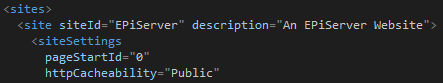 generic configuration settings