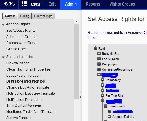Access Rights Tree