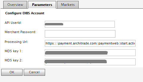DIBS Parameters DIBS Parameters